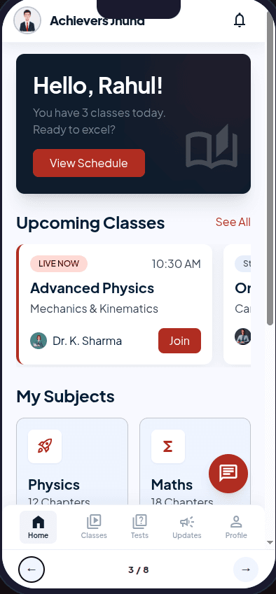 Tuition Student App